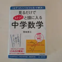中古　見るだけでストン!と頭に入る中学数学　参考書