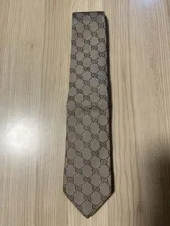 【未使用品】GUCCI GGパターン ベージュネクタイ