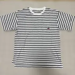 女の子　ストライプ Tシャツ ポケット付き　160cm
