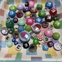 M&M'sデザイン デコレーションパーツ 50個セット　まとめ売り