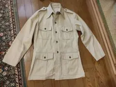 サファリジャケット　日本製　L 昭和レトロ　70s
