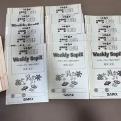 未記入！Weekly SapiX 国語 6年志望校別特訓 セット