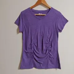 CASCADE SPORT 紫 Vネック Tシャツ L