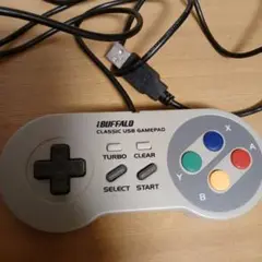 BUFFALO スーパーファミコン風USBコントローラー　レトロ