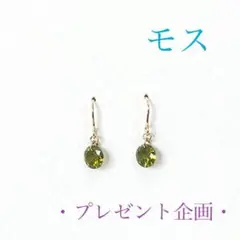 モス ピアス イヤリング【プレゼント企画】（のこり２つです）