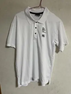 canterbury ポロシャツ XL ホワイト R+ロゴ