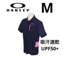 オークリーゴルフウェアメンズスカル半袖シャツOAKLEYSKULL紺ネイビーM