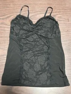♩【美品】レースキャミソール　キャミソール　キャミ　セクシー　ブラック