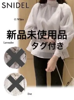 【匿名配送】 正規品 オーガンシースルーブラウス snidel