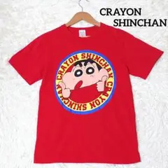 希少 25周年 クレヨンしんちゃん【M】Tシャツ 半袖 レッド 男女兼用