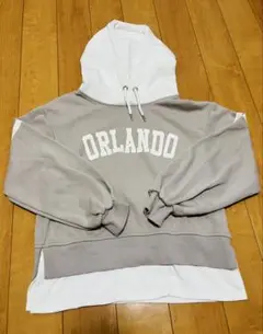 ORLANDOプリントパーカー 140サイズ