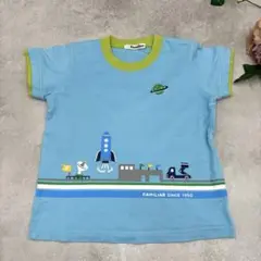 familiar ファミリア 半袖Tシャツ 宇宙プリント 100時