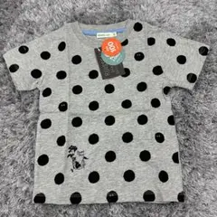 【未使用】BEAMS mini ドット 100 グレー　マリモ Tシャツ