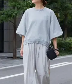 美品 URBAN RESEARCHアーバンリサーチ裏毛ハーフスリーブトップス