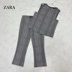 ZARA ザラ 千鳥格子 ベスト パンツ セットアップ Sサイズ