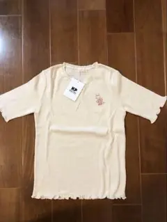 KP kid's stuff クリーム色 フリルTシャツ 130cm