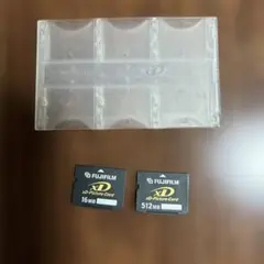 FUJIFILM xD-Picture Card 16MB,512MBとケース