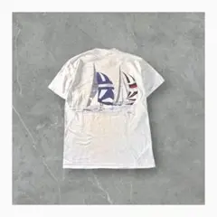 90s CALCRU FLORIDAセーリングボートTシャツシングルステッチ