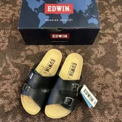 EDWIN サンダル 25.0cm EB1007 BLACK