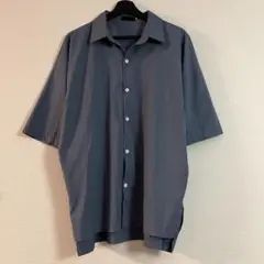 ネイビー オーバーサイズシャツ