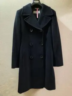極美品 SPORTMAX 黒 マックスマーラ 黒ブラック 40 コート