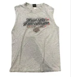 ハーレーダビッドソン ノースリーブ Tシャツ Lサイズ グレー