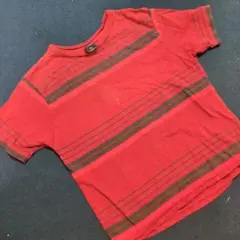 GAP　赤に濃紺のストライプ Tシャツ 120サイズ