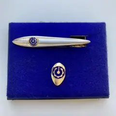 新品　未使用　レア　ネクタイピンセット　エキスポ　EXPO ゴールド ネイビー