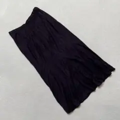 NICE TRIP ロングスカート ブラック プリ ーツLサイズ