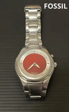 FOSSIL クロノグラフ 時計 赤