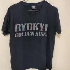 RYUKYU GOLDEN KINGS 紅型Tシャツ Lサイズ ネイビー