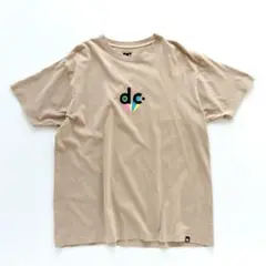 ディーシー ロゴプリント Tシャツ ベージュ【Ｌ】