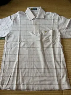Golden Bear ポロシャツ S ベージュストライプ