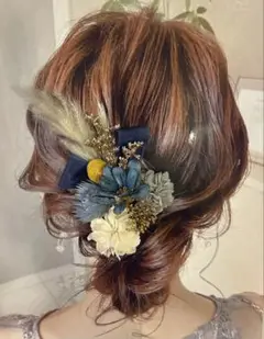 【NO.16】髪飾り 成人式 前撮り 結婚式 ドライフラワー 和装 振袖 卒業式