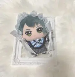 ちびぐるみ レース ヘッドドレス 10cm スタイ ホワイト ブルー