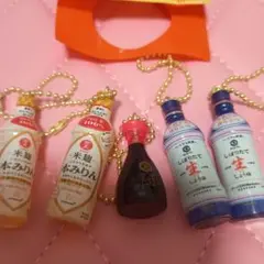 キッコーマン　ミニチュア調味料　ストラップ