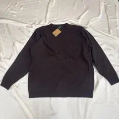 新品 J.Crew ダークブラウン カシミヤ ニットセーター S