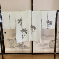 ▲3280▼正絹 白地に鹿子絞り 羽織