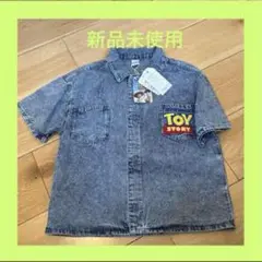 新品　ディズニー　トイストーリー デニム風シャツ　しまむら　ピクサー　120