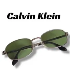 【19】良品！カルバン・クライン　サングラス　シルバー系