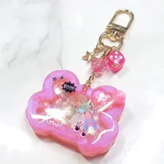 ＃R017 ラメ入りビビットピンクのカニシェイカー