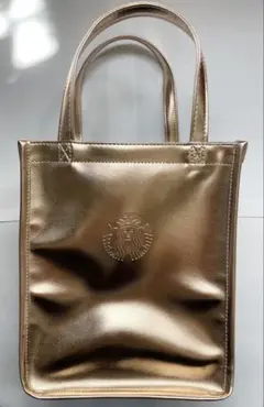 Starbucks ホリデー2024 ショッパーバッグ メタリックゴールド