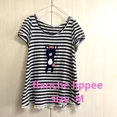 フランシュリッペ　フレアボーダーTシャツ M