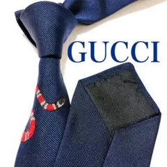 もけもち✨GUCCI ネクタイ 黒 キングスネーク 蛇柄 シンプル シルク 2025年最新】gucci ネクタイ 蛇の人気アイテム - メルカリ