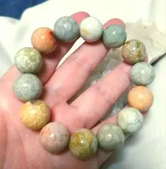 高品質✨♥✨天然石フォッシルコーラルブレスレット
