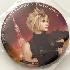 FINALFANTASY Ⅶリバース 東京タワー クラウド 缶バッジ