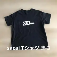 sacai CUT up Tシャツ 黒 3