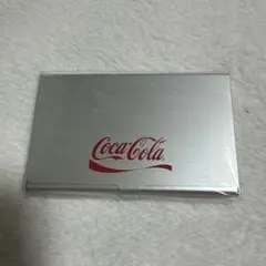 非売品　coca-cola カードケース　アルミ製　名刺入れ コカコーラ レトロ