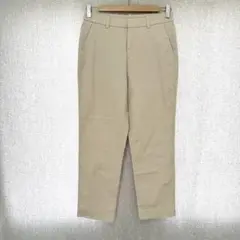 美品✦UNIQLO スラックスパンツ ウエスト70 ベージュ ストレッチ素材