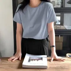 LAURENHI ローレンハイ Tシャツ スカイブルー